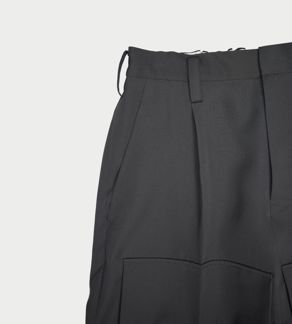 UJOH - Front Pocket Work Pants Blk