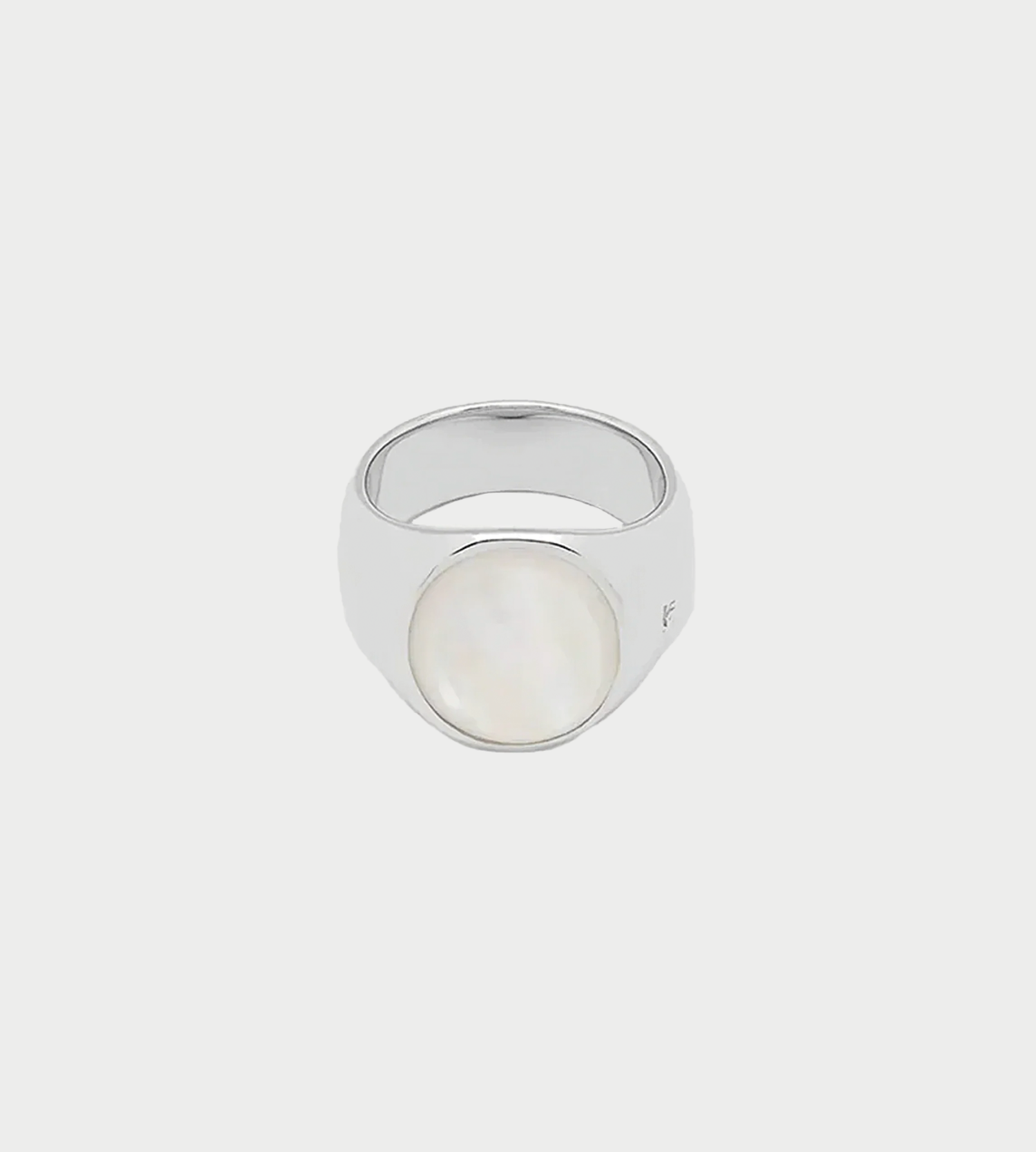 Tom Wood - Oval White Mother of Pearl Ring