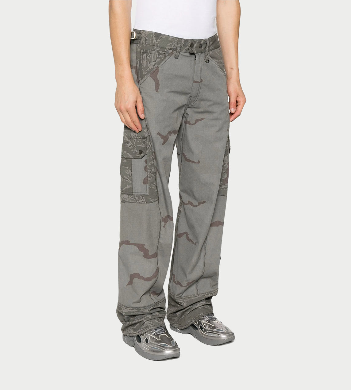 Marine Serre - REGEN Camo Cargo Pants D. Grey