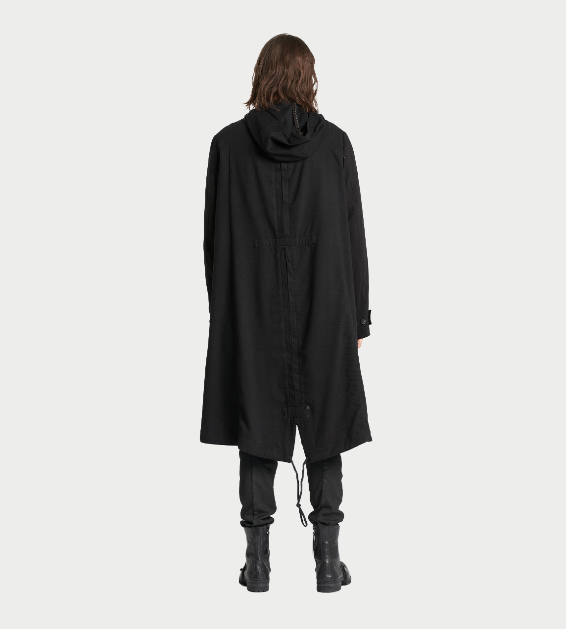 MASNADA - Double-layered Hooded Parka Blk