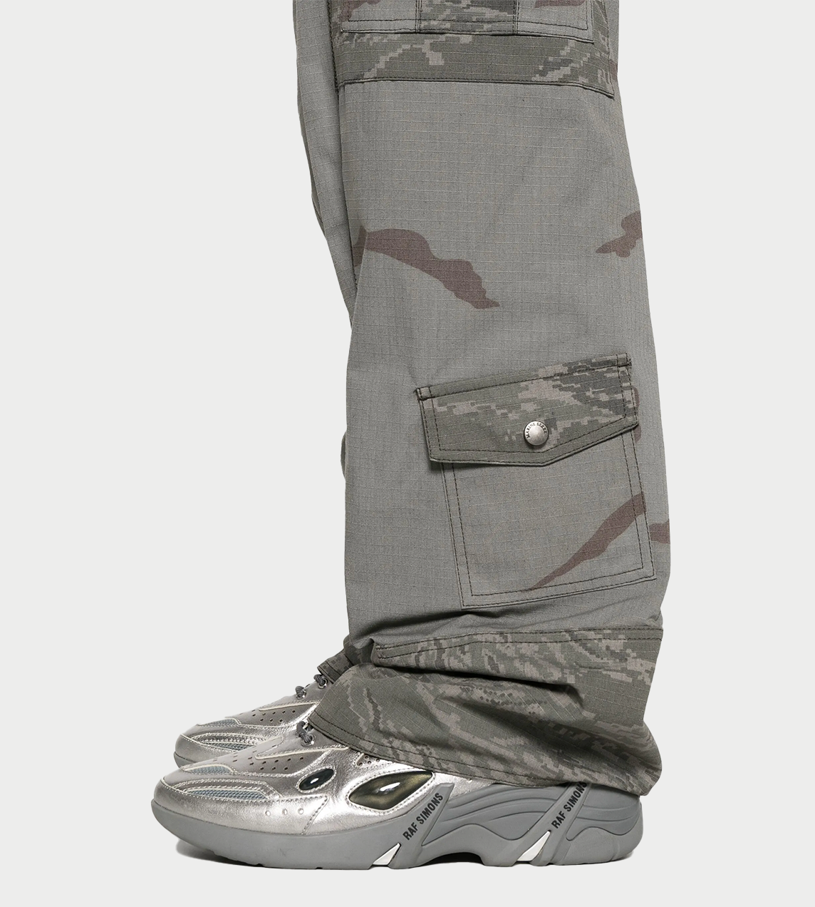 Marine Serre - REGEN Camo Cargo Pants D. Grey