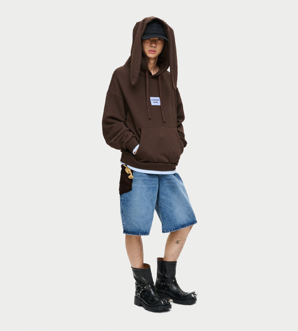 Rabbit Ears Hoody Brown
