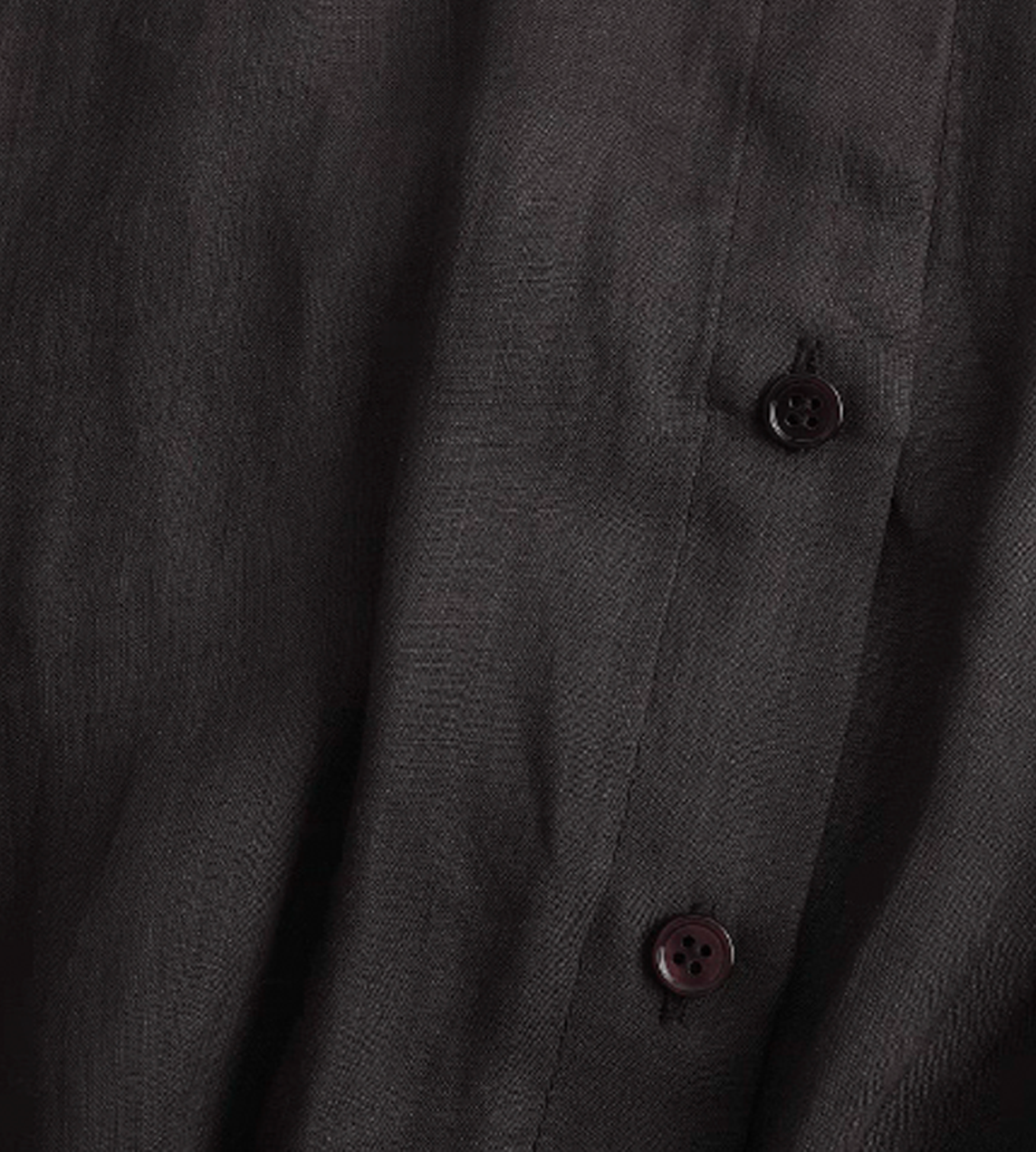 Ramie Twisted Shirt Coffee