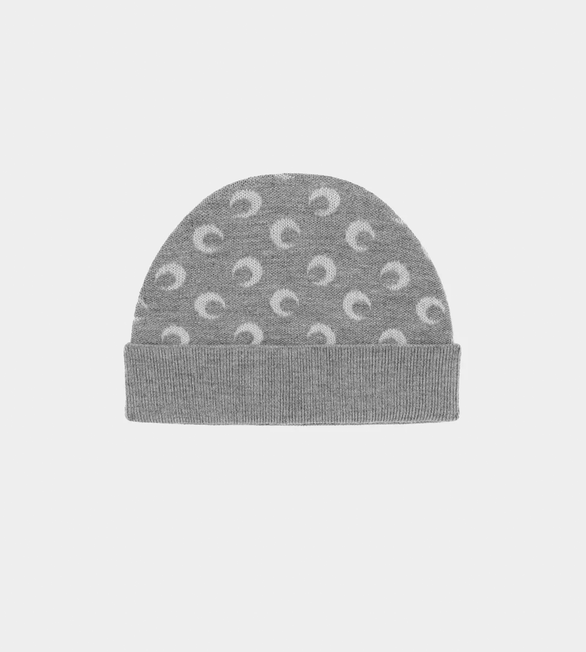 MARINE SERRE - Moon Jacquard Beanie Grey