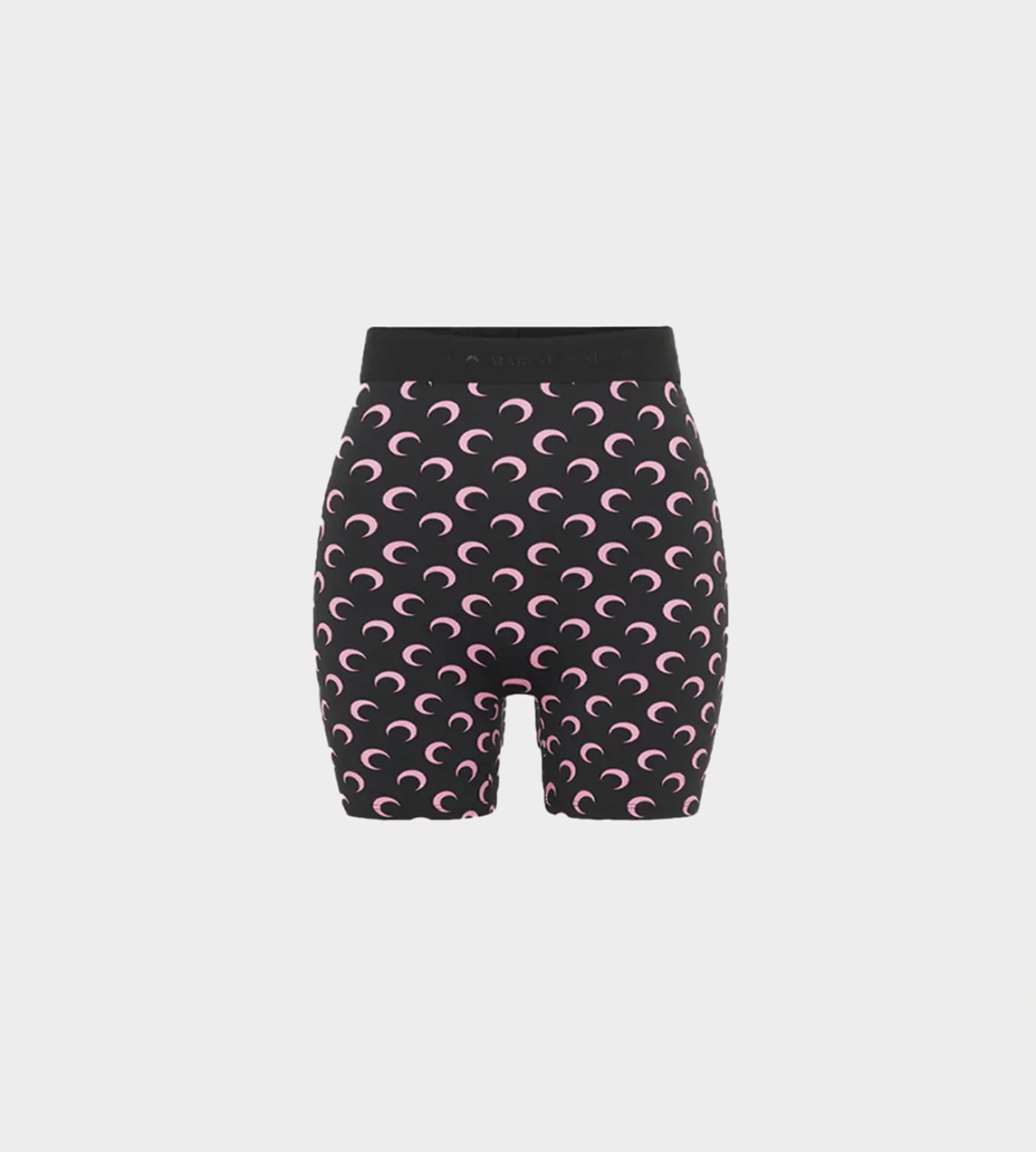 MARINE SERRE - Moon Printed Biker Shorts Blk/Pink