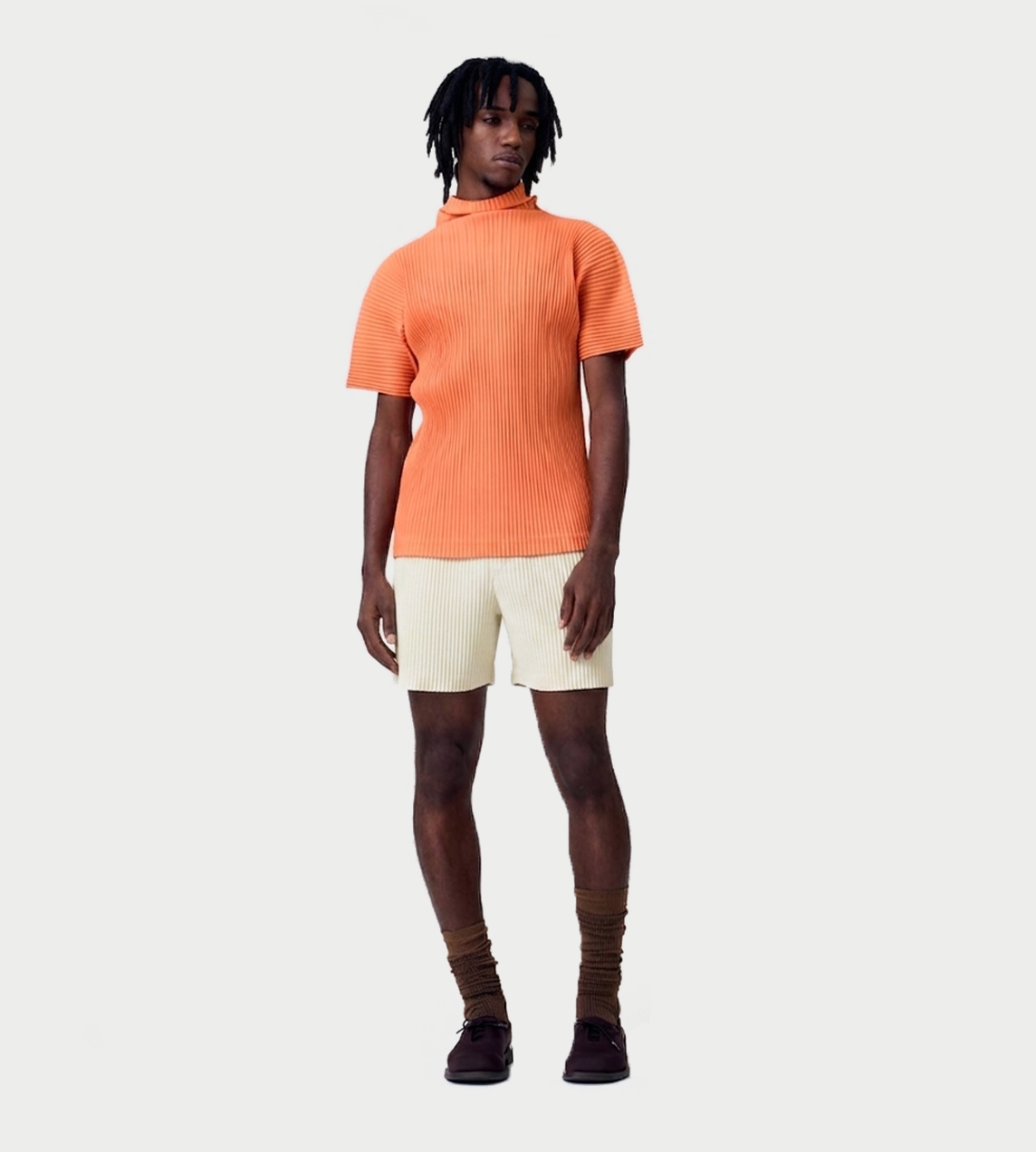 MC Pleated Shorts Duomo Green