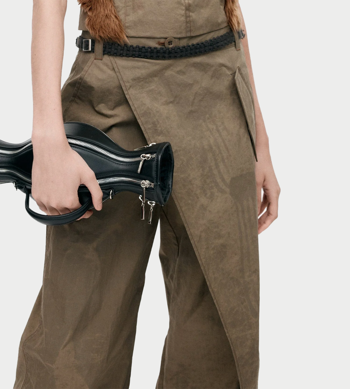 ANDERSSON BELL - Cargo Wrap Pants Taupe