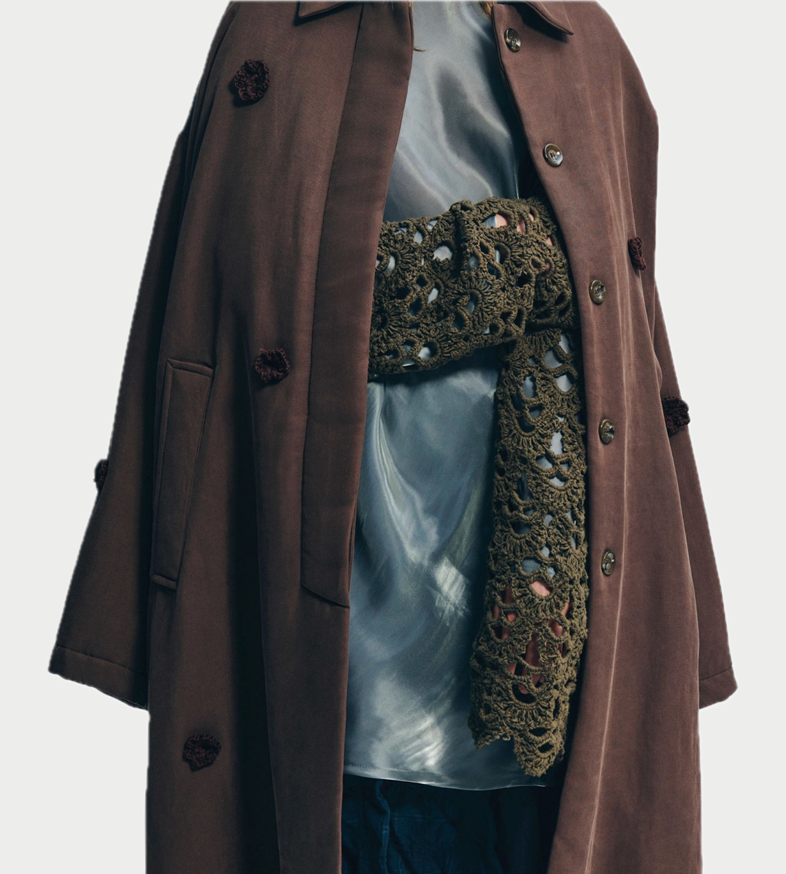 SONG FOR THE MUTE - Daisy Oversized Coat Brown