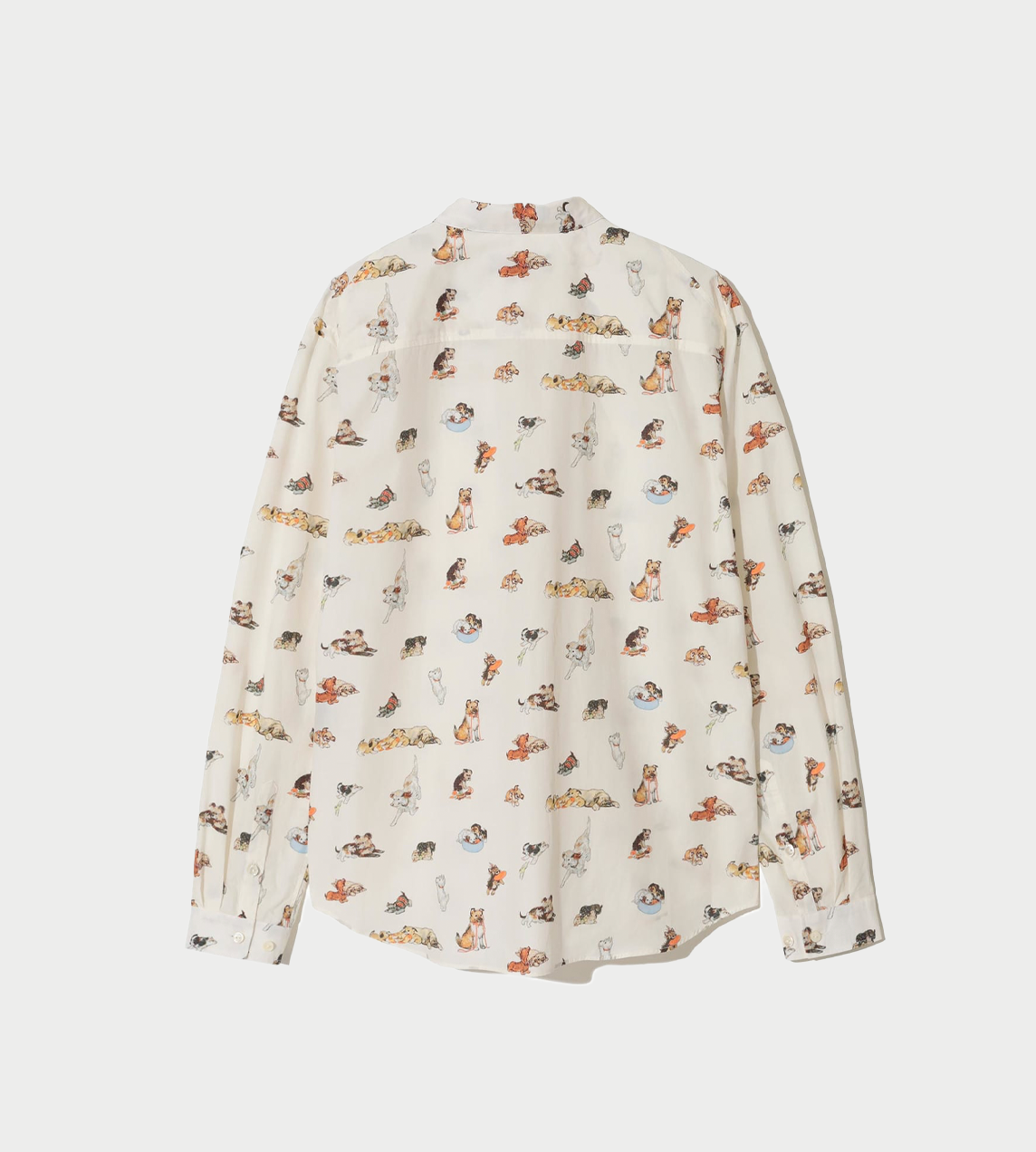 UNDERCOVER - Allover Dog Print Shirt Ivory