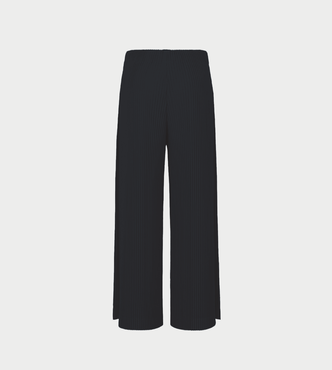 HOMME PLISSE ISSEY MIYAKE - Wide Leg Pleated Pants Blk