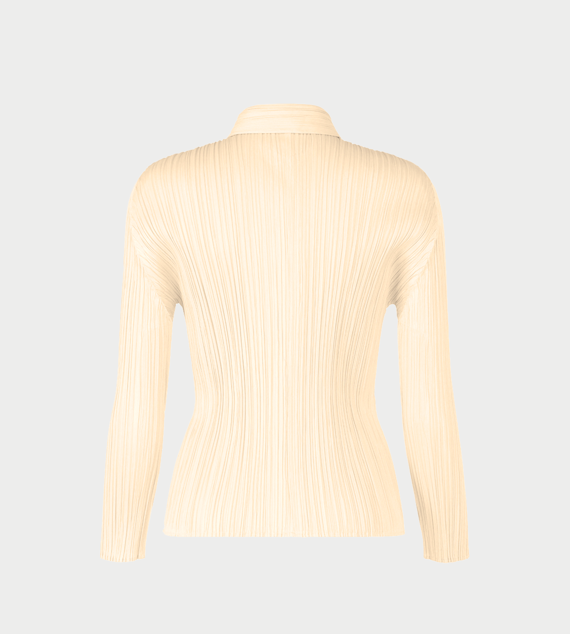 PLEATS PLEASE ISSEY MIYAKE - Button-up Pleated Shirt Cream