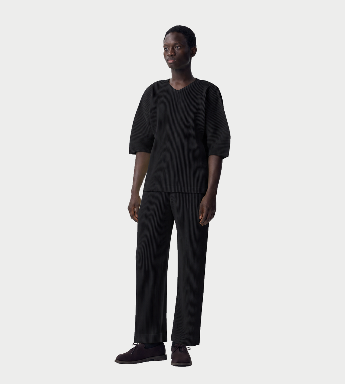 HOMME PLISSE ISSEY MIYAKE - MC V-Neck Tee Blk