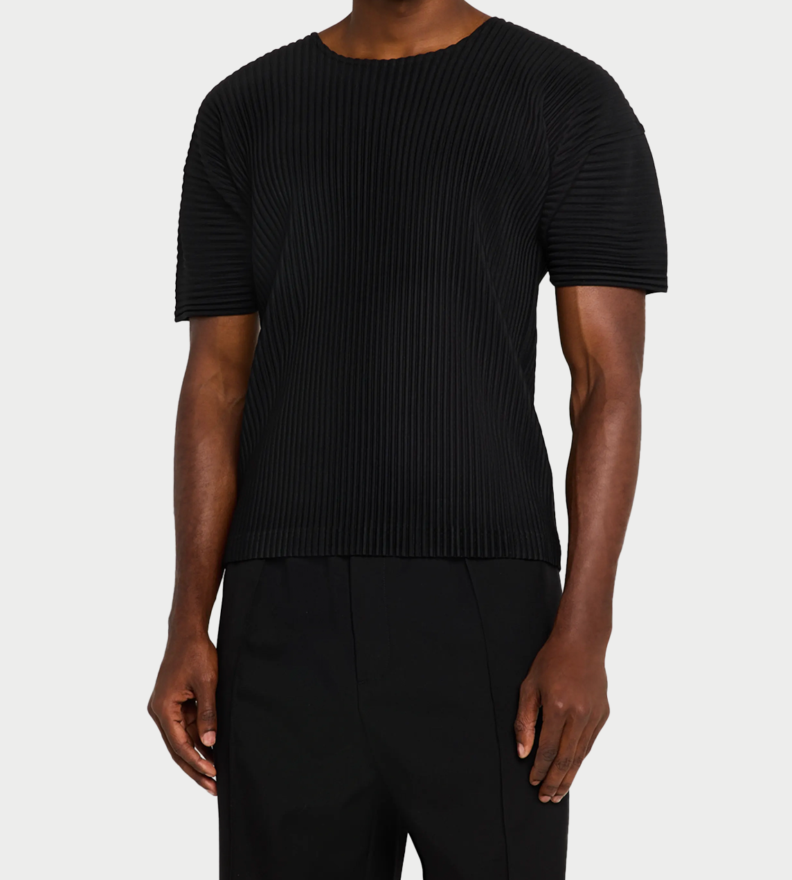 Homme Plisse Issey Miyake - Basic Pleated Short Sleeve T-shirt Black