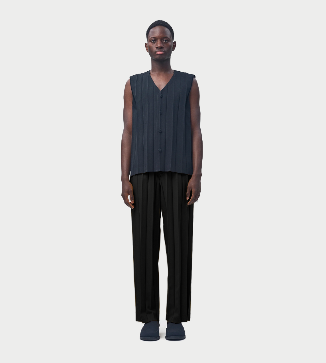 HOMME PLISSE ISSEY MIYAKE - Edge Pants Blk
