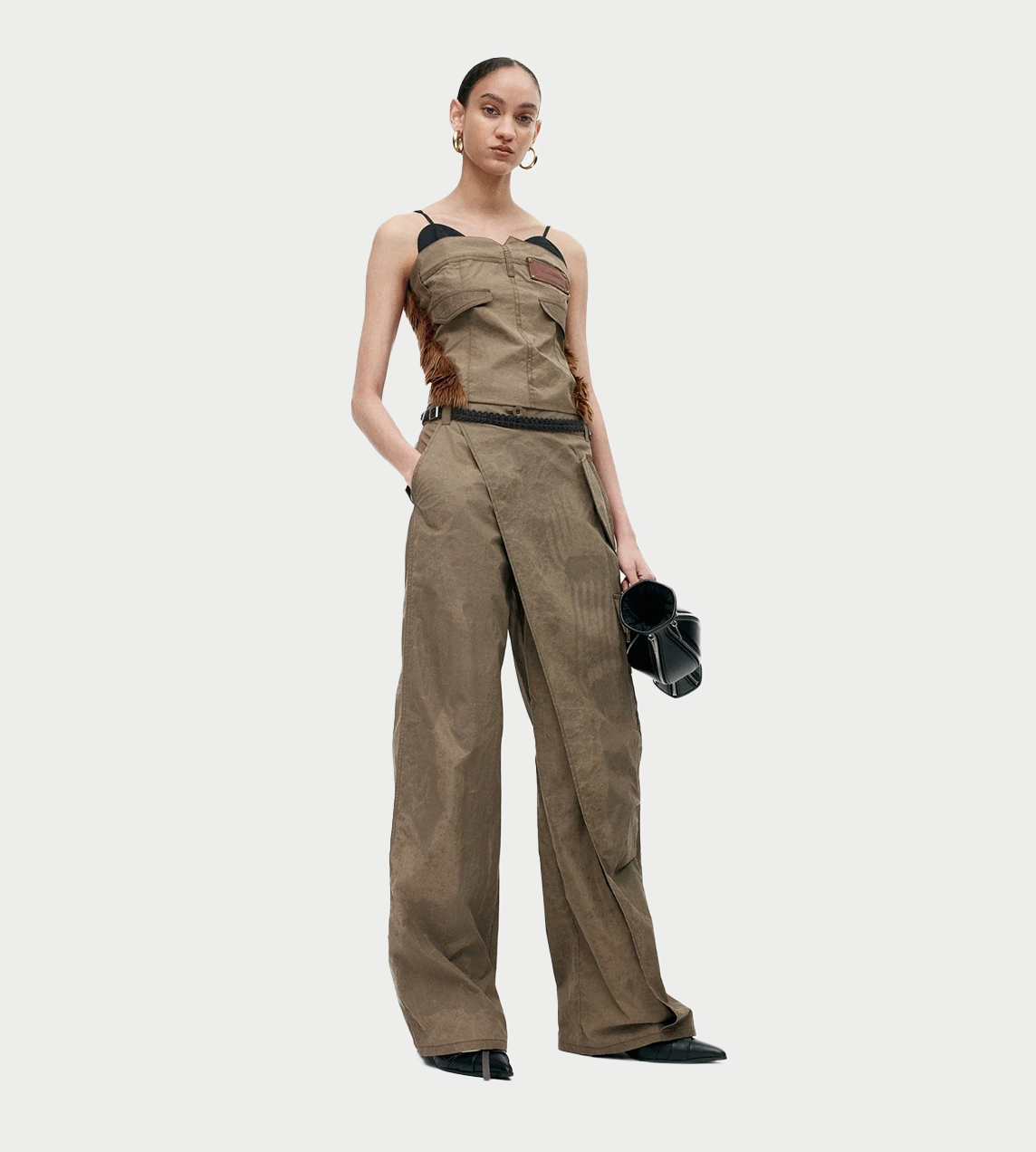 ANDERSSON BELL - Cargo Wrap Pants Taupe