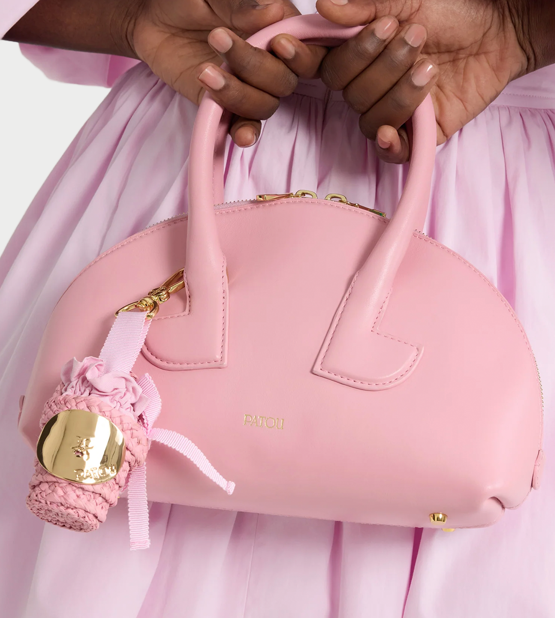 PATOU - Raffia Bag Charm Pink