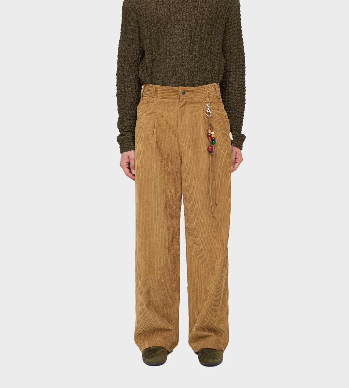 SONG FOR THE MUTE - Flower Boyfriend Jeans Camel