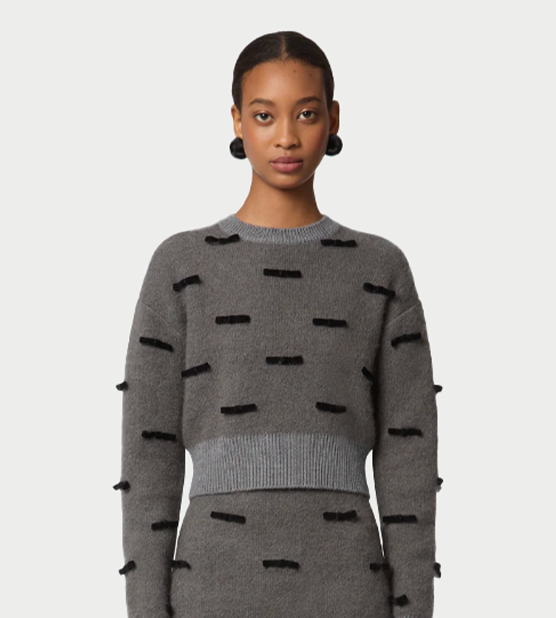 NINA RICCI - Knit Sweater Grey