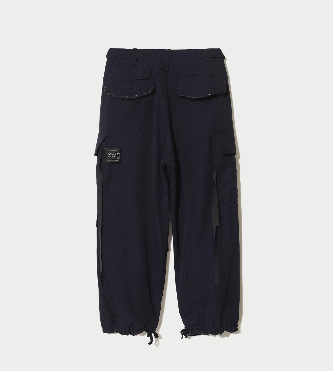 UNDERCOVER - Cropped Wool Cargo Pants Navy