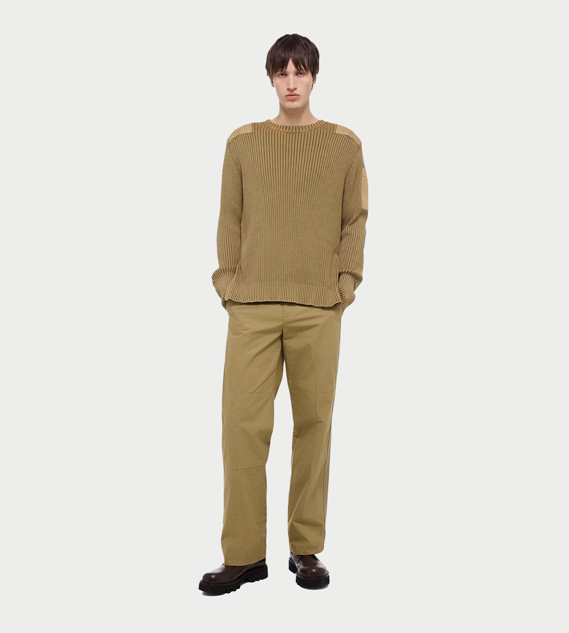 HELMUT LANG - Military Sweater Khaki