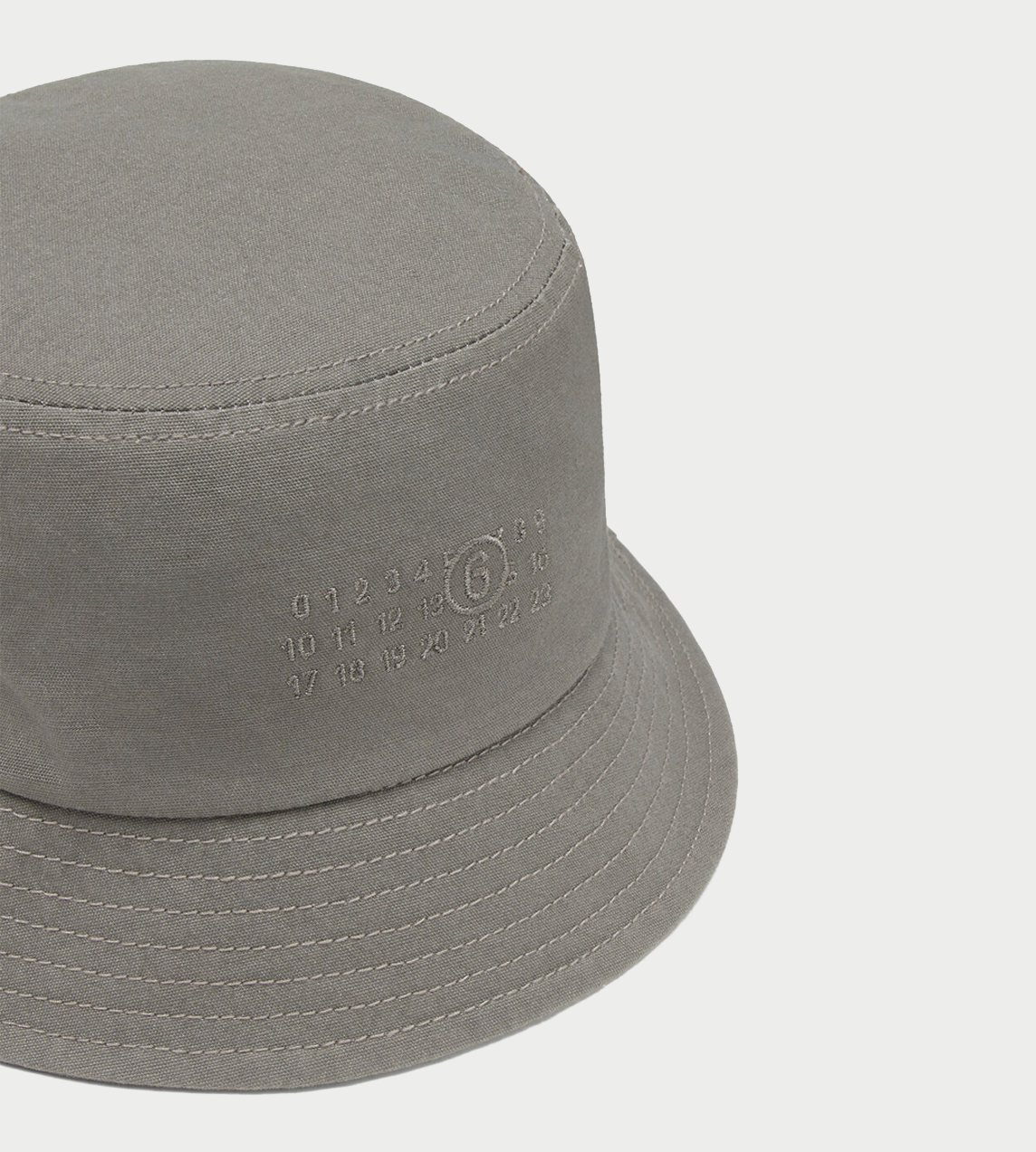 Cotton Canvas Bucket Hat Grey