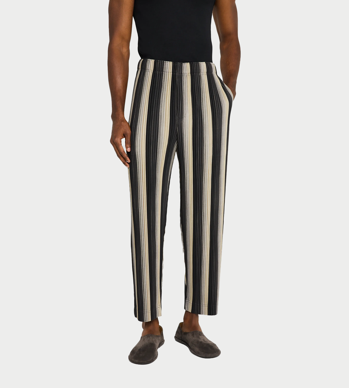 HOMME PLISSE ISSEY MIYAKE - Pleated RB stripes Pants