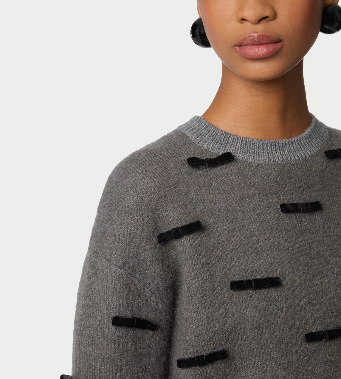 NINA RICCI - Knit Sweater Grey