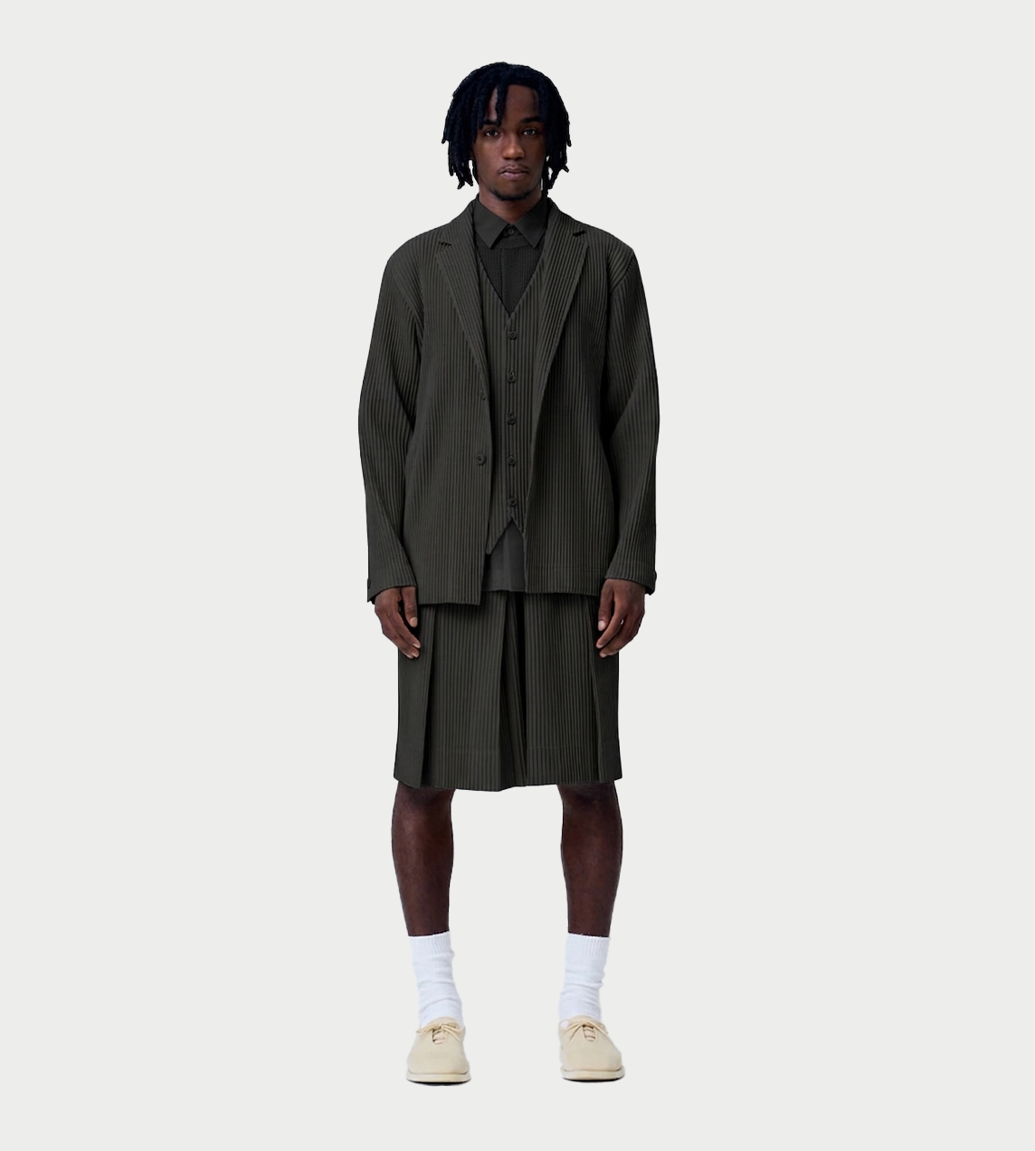 Tailored Pleats Shorts