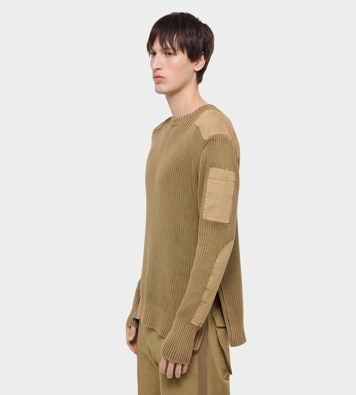 HELMUT LANG - Military Sweater Khaki