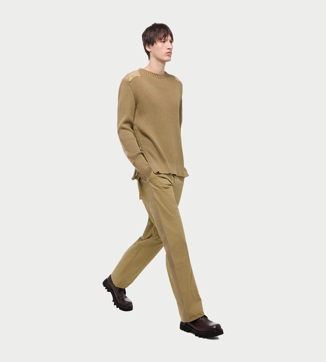 HELMUT LANG - Military Sweater Khaki