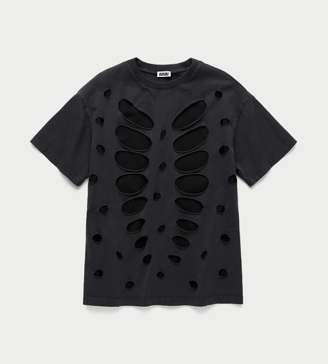 AVAVAV - Theo Semi-distressed Double Layer T-shirt Blk