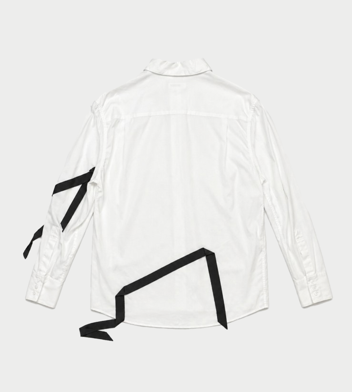 SULVAM - Sleeve Ribbon Shirt White