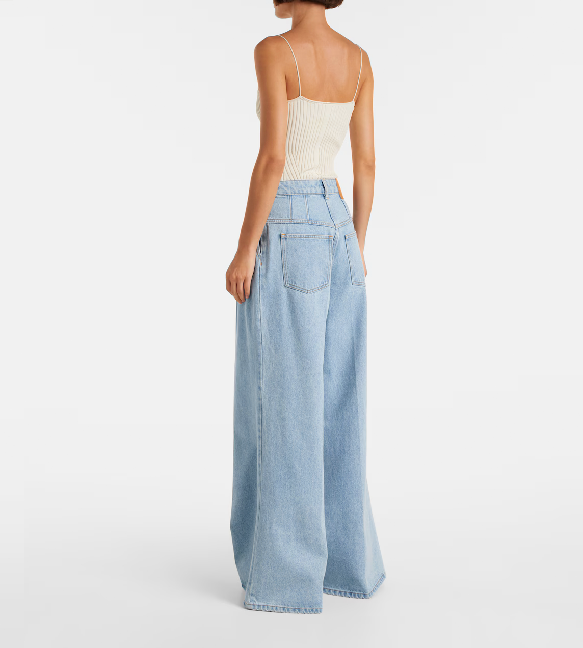 NINA RICCI - Wide Leg Jeans Blue