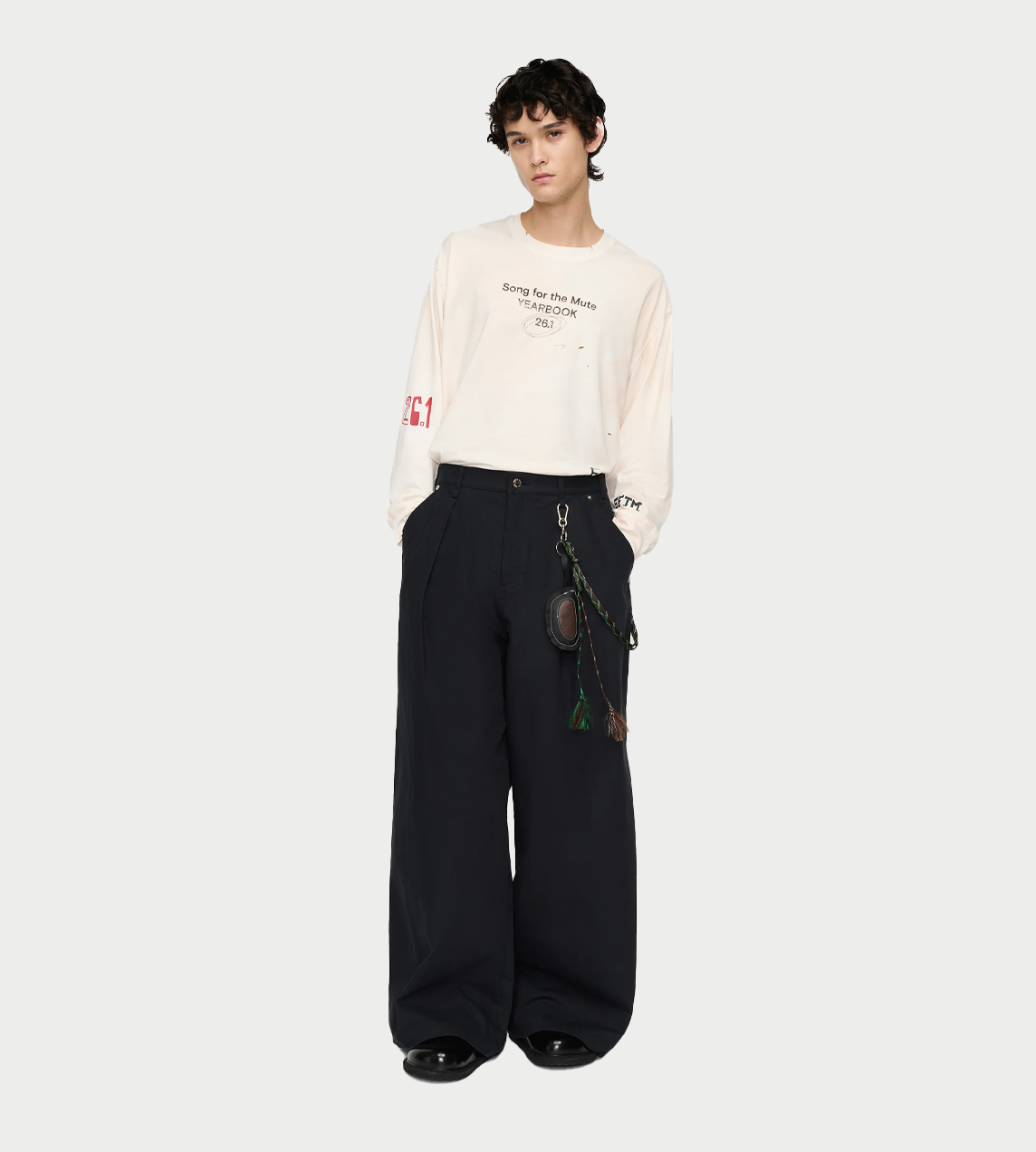 SONG FOR THE MUTE - Super Baggy Pant Blk Blue