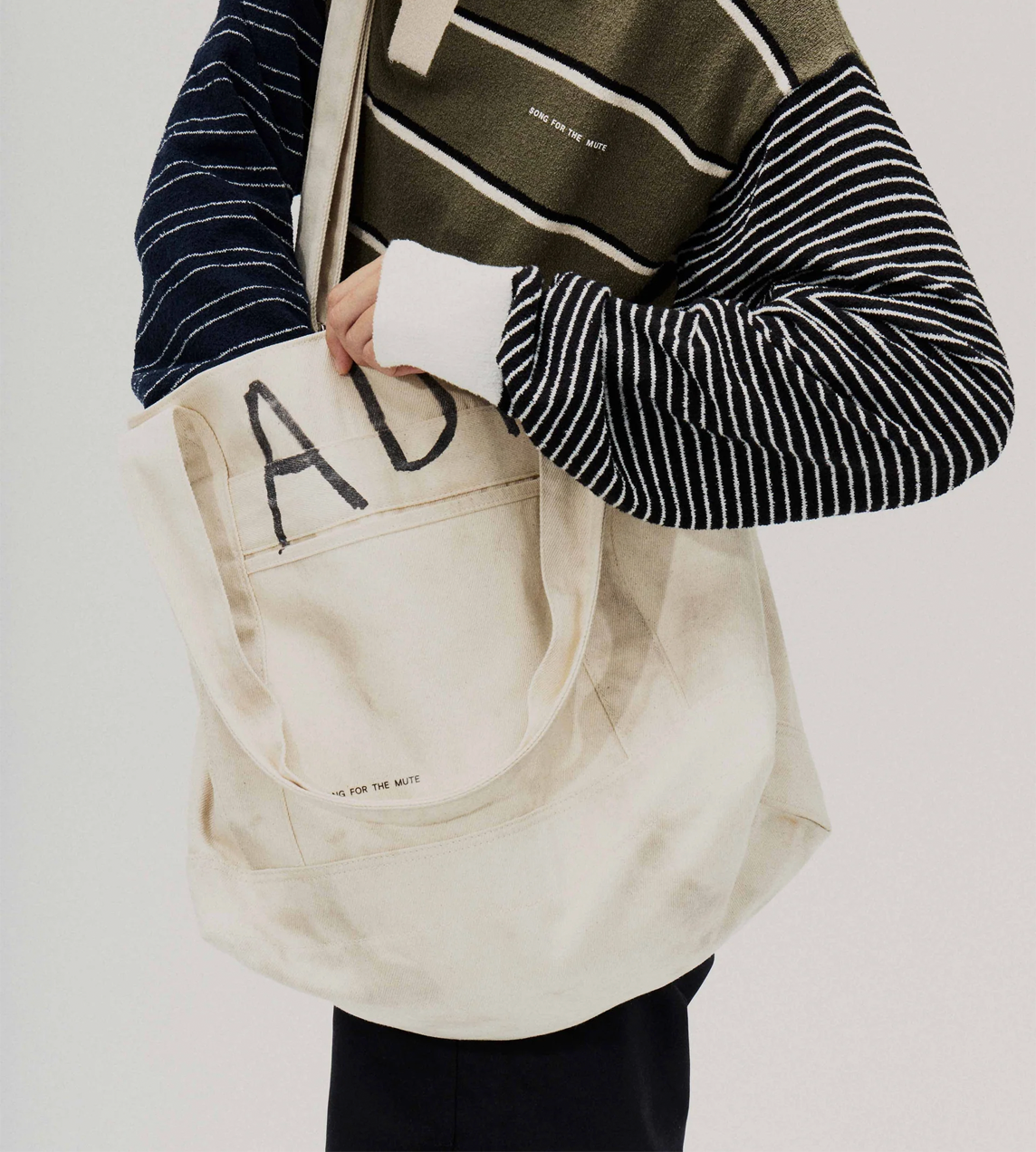 SFTM x ADIDAS 007 Tote Bag Natural Denim