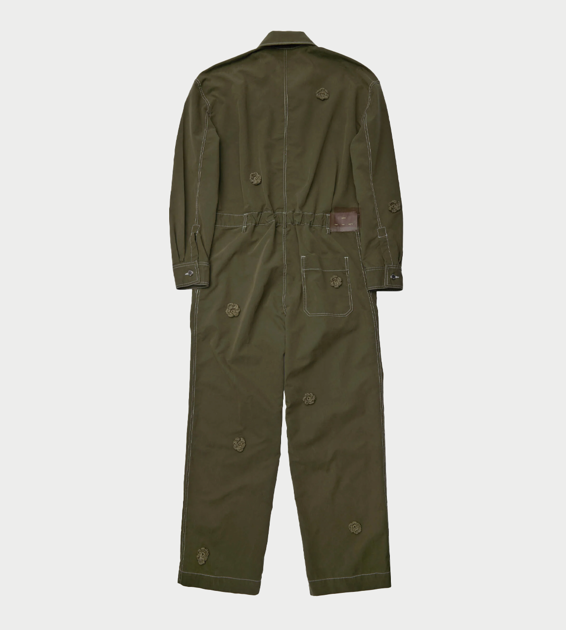 SFTM x Birkenstock Gardener Crochet Flower Jumpsuit Green