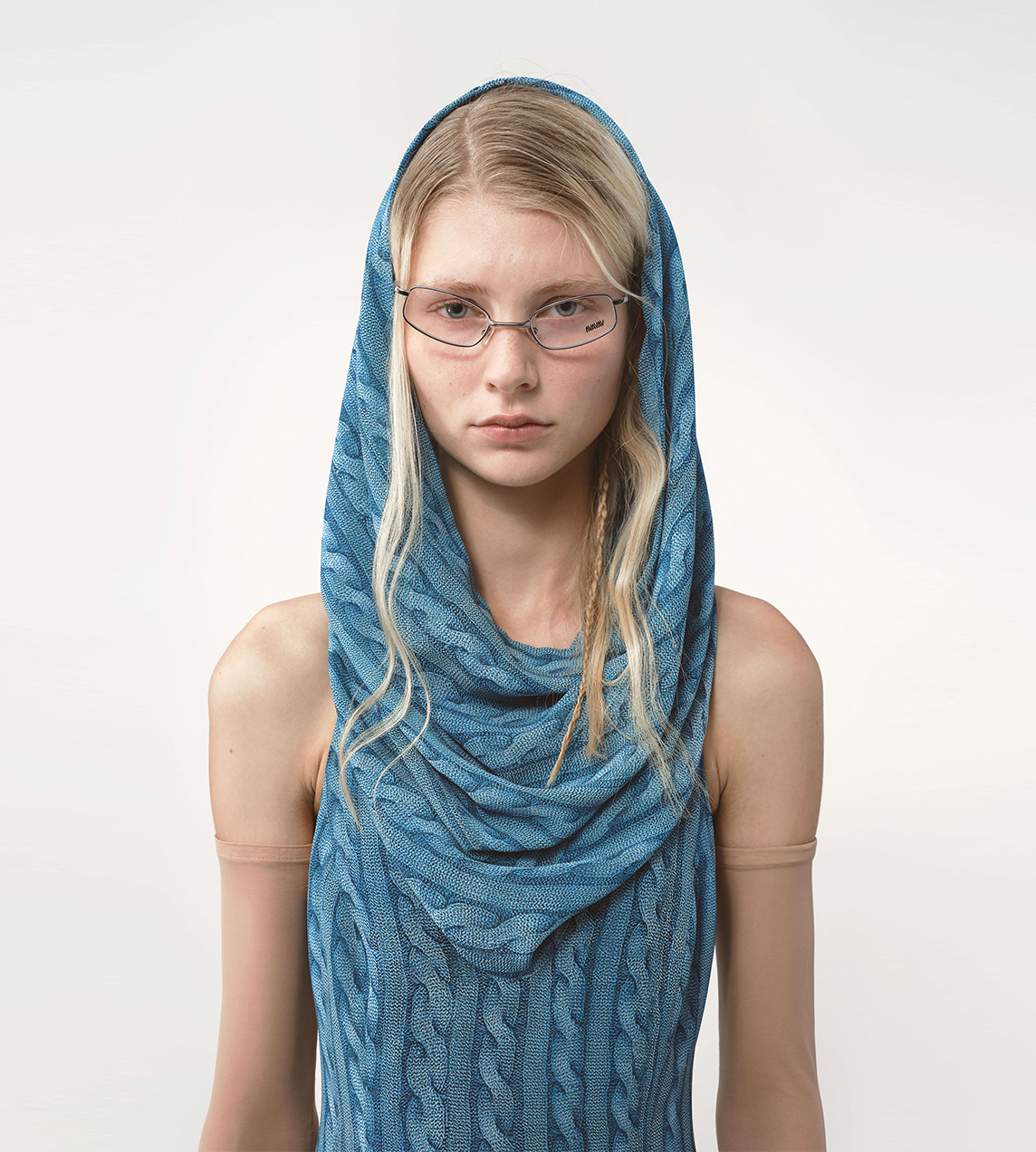 Disa Draped Dress Blue