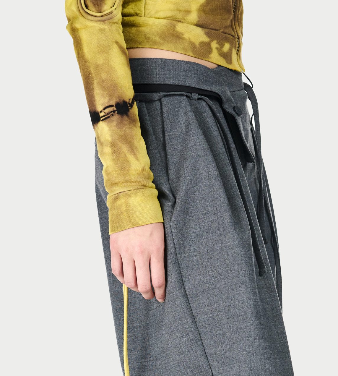 OTTOLINGER - Strapped Baggy Suit Pants Grey