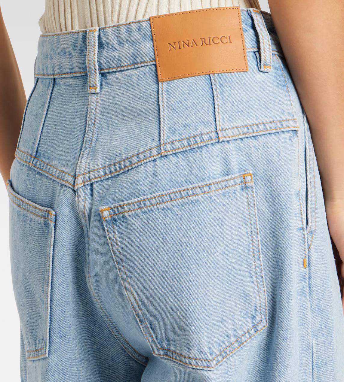 NINA RICCI - Wide Leg Jeans Blue