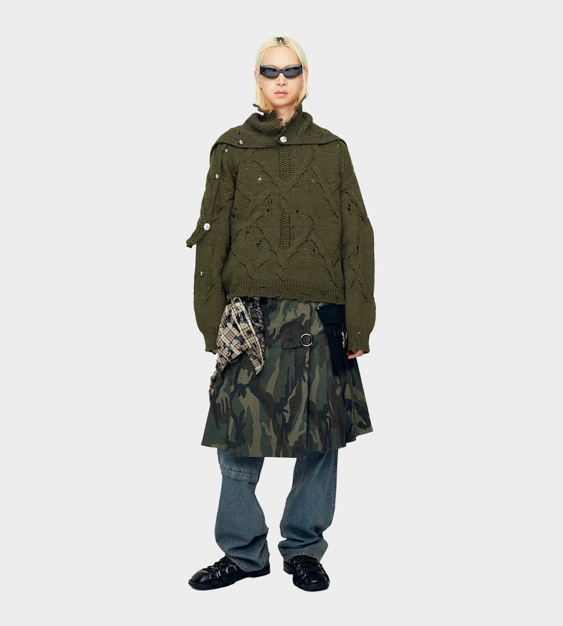 ANDERSSON BELL - Roghen Wool Neck Warmer Green