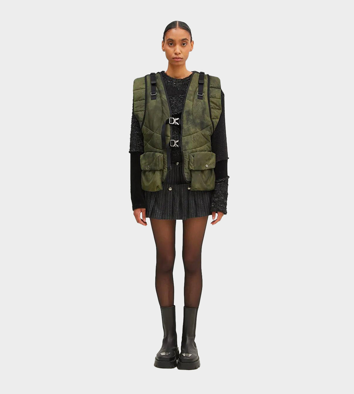 ANDERSSON BELL - Marble Padded Vest Green
