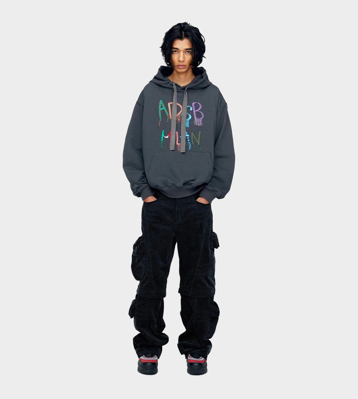 ANDERSSON BELL - Milan Embroidery Hoodie Grey