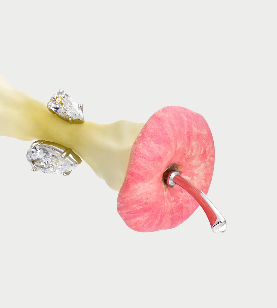 YVMIN - Apple Core Ring Pink