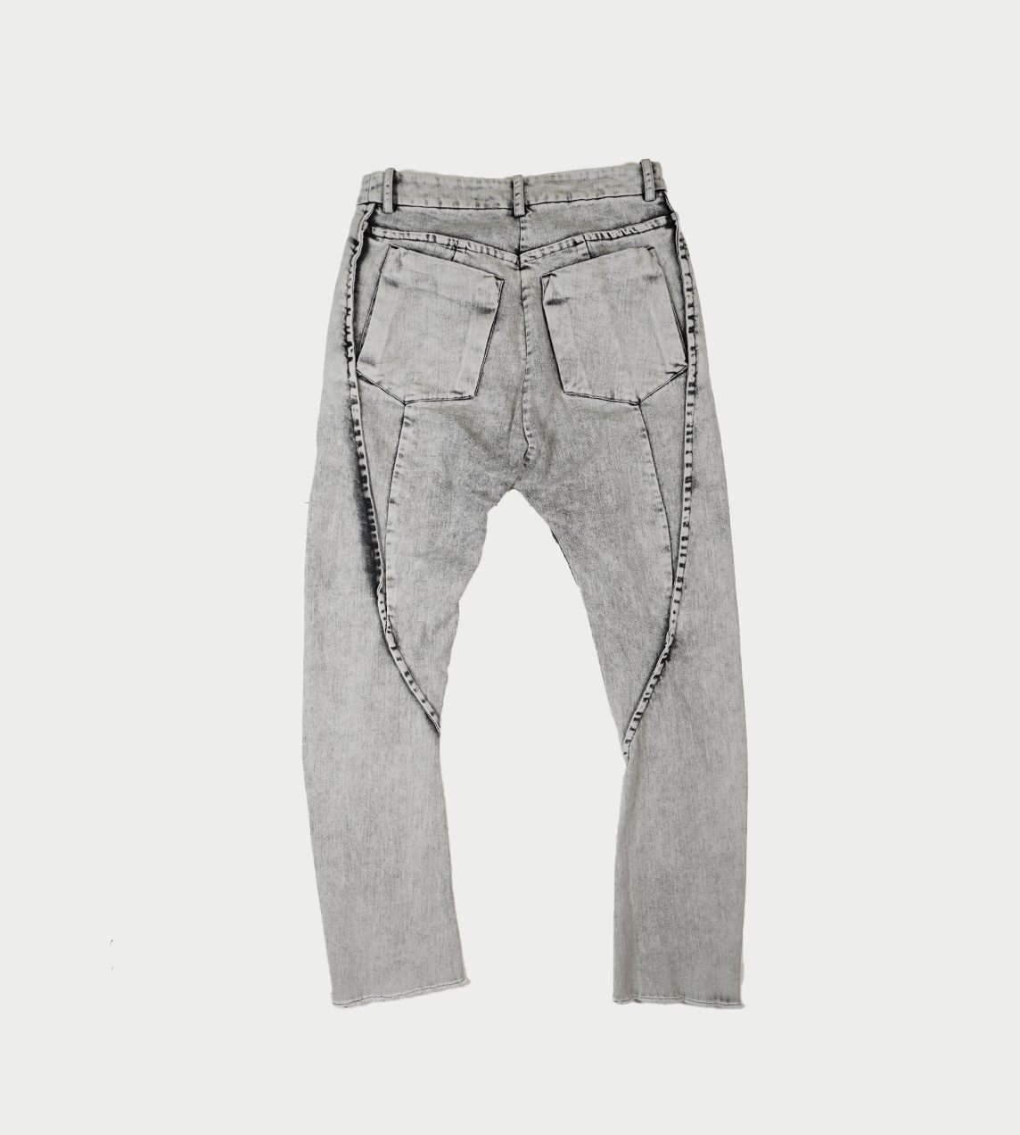 Masnada - Relax-fit Bleached Denim Pants