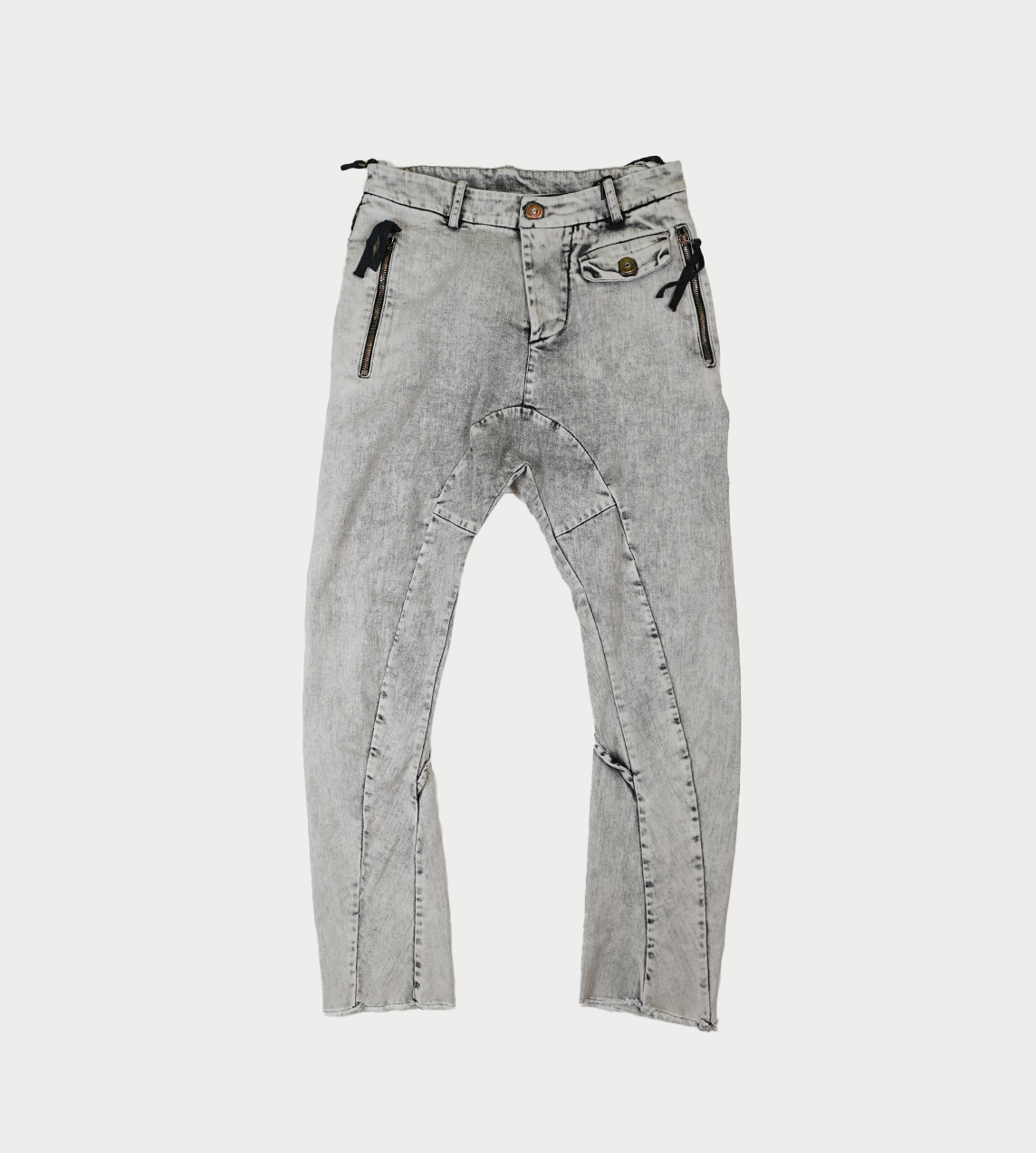 Masnada - Relax-fit Bleached Denim Pants