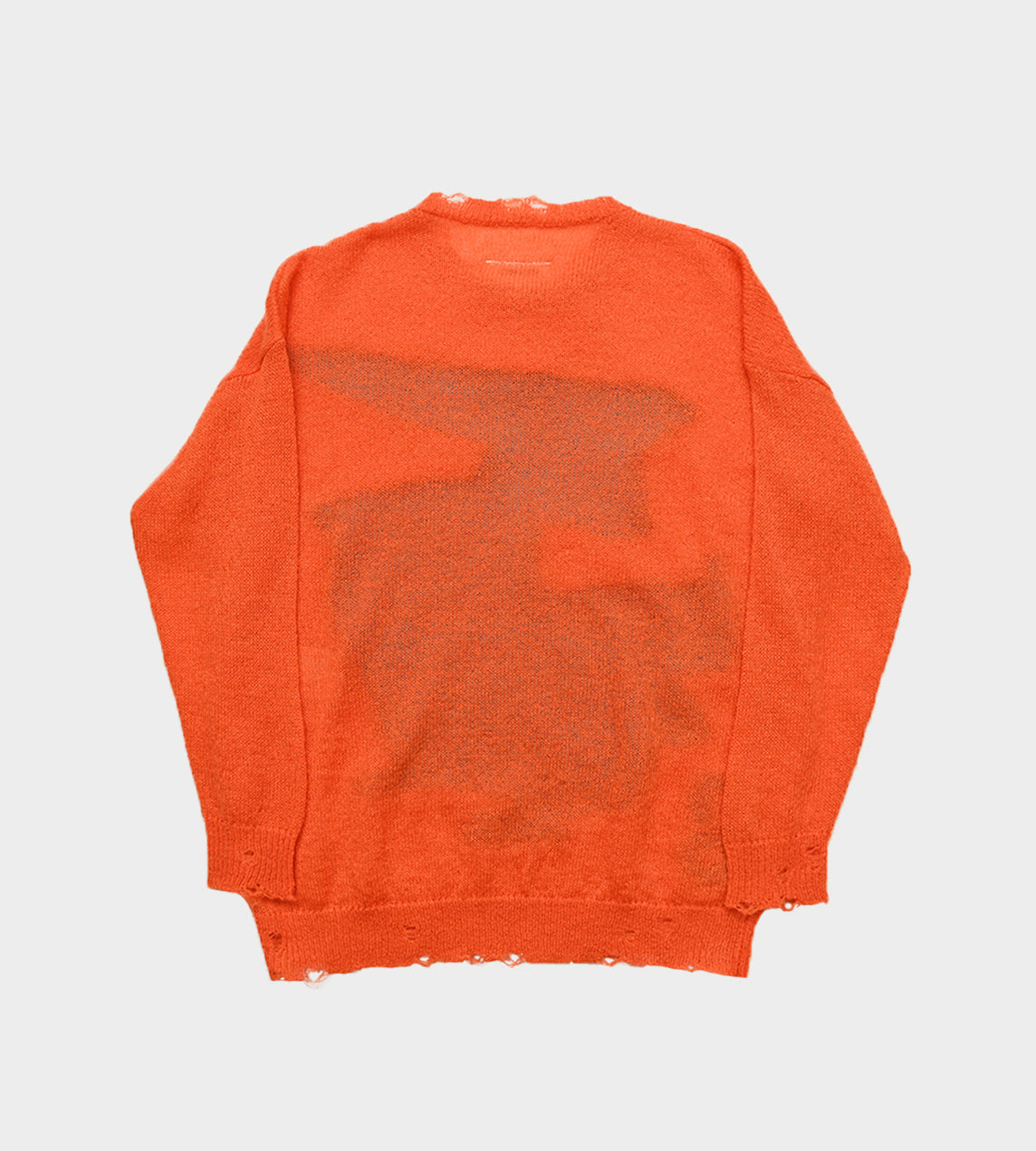 MM6 Maison Margiela - Distressed Sweater Orange