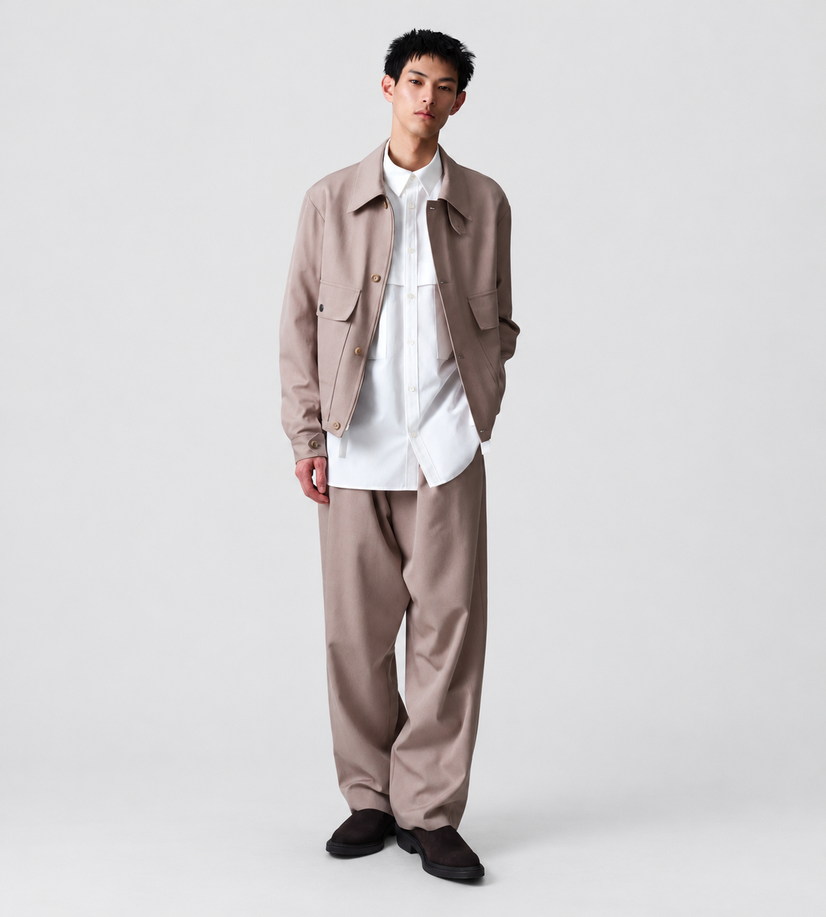 Utility Compact Blouson Rose Greige