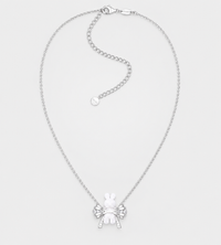 YVMIN - Woven Mini Rabbit Bowknot Necklace Silver