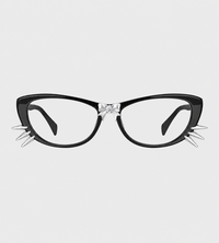 YVMIN - Bowknot Kitten Whisker Glasses Black