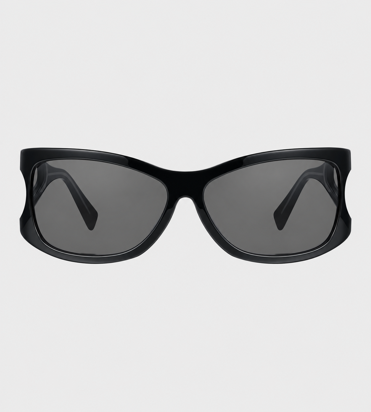 YVMIN - Bowknot Hair Clip Glasses Black